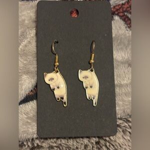 Handmade cat earrings